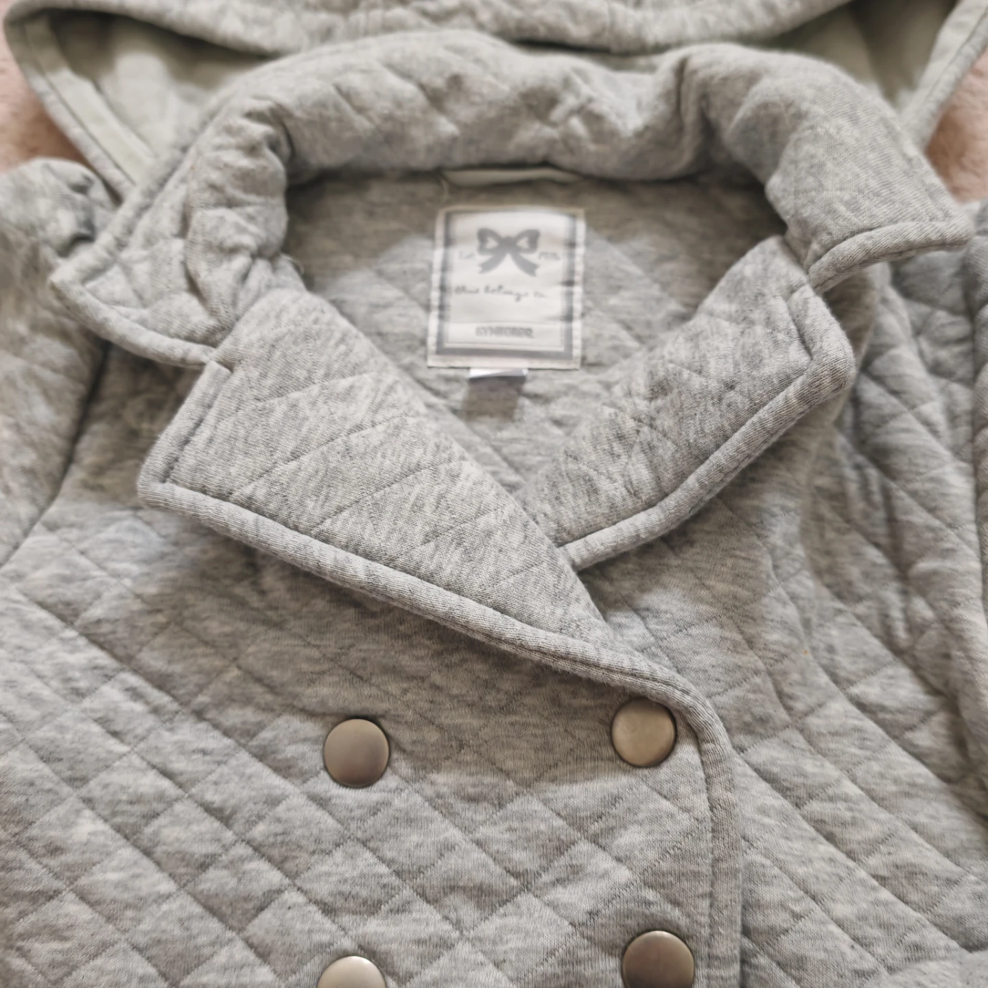 Gymboree Grey Quilted Coat 4t - photo 5