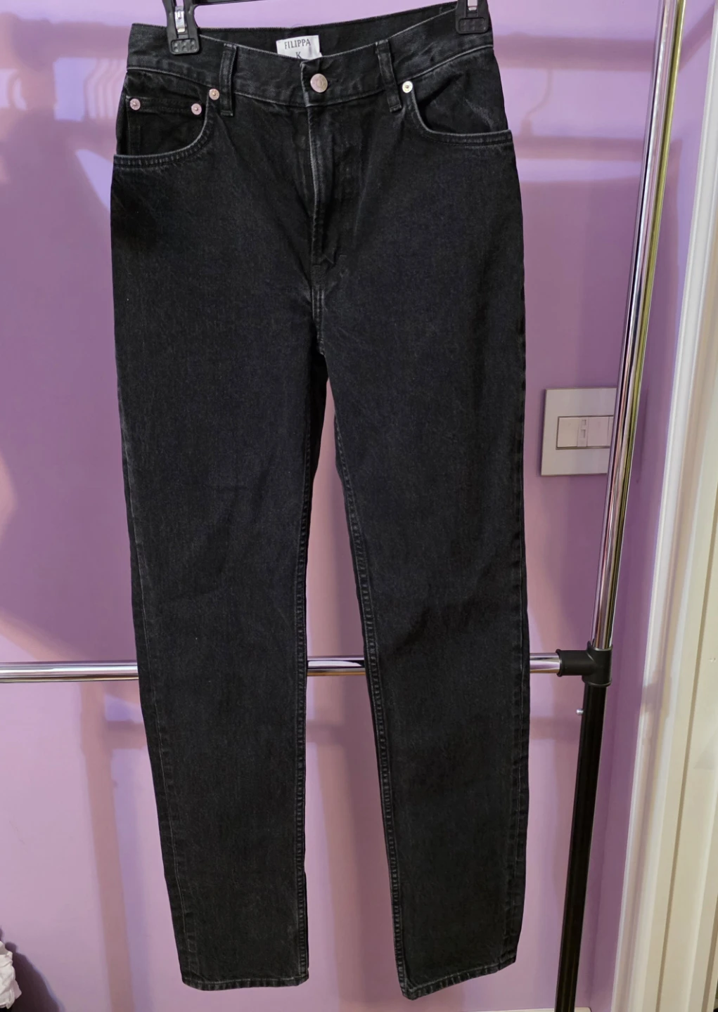 Filippa K Tapered Jeans - Charcoal Black - Size 28