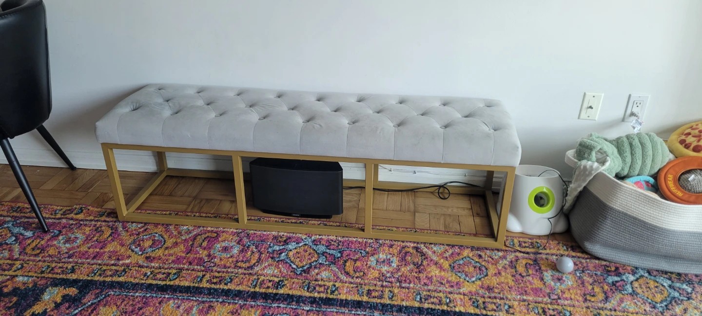 Tufted Upholstered Storage Bench