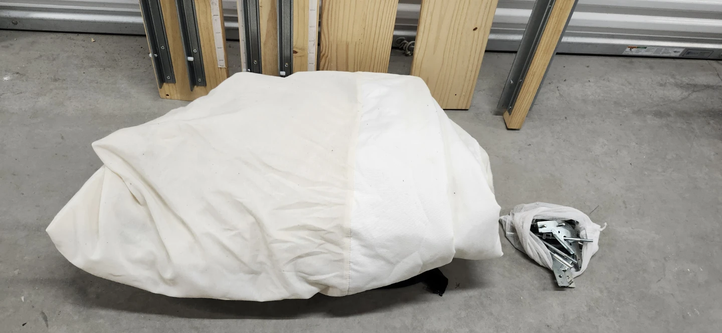 Ikea double size mattress base with cover - photo 5