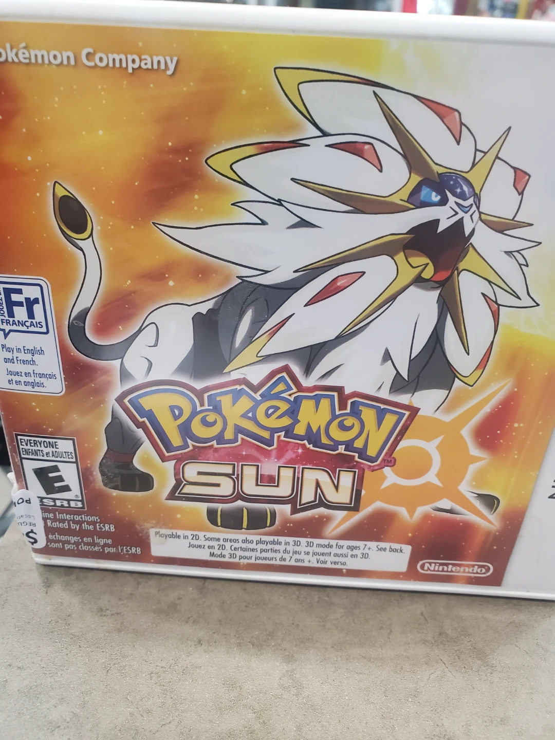 Nintendo 3DS Pokemon Sun Game