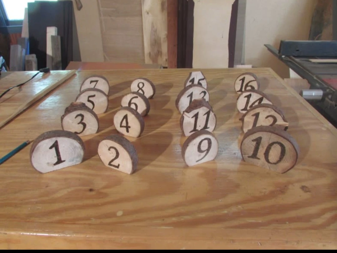 Wooden Table Numbers & place Card Holders - photo 2