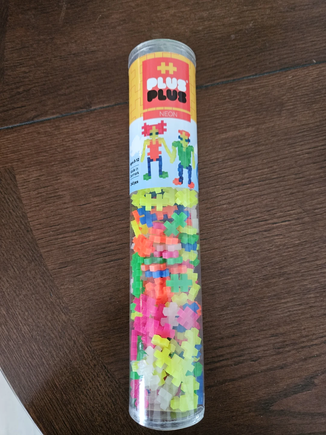 PLUS PLUS NEON Building Blocks Tube 240 pcs Ages 5-12