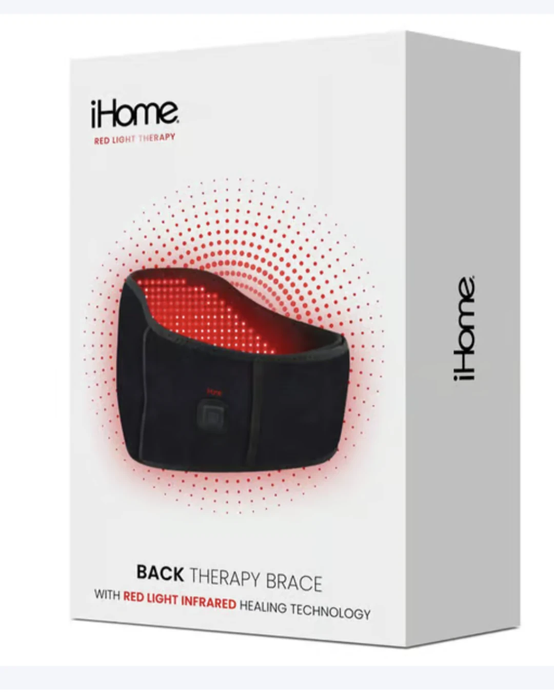 iHome Red Light Therapy Back Therapy Brace