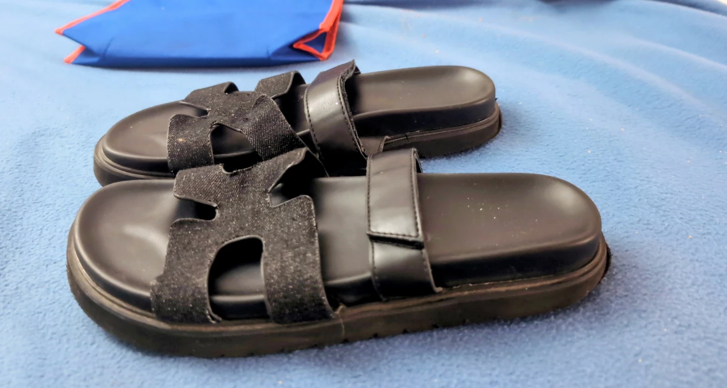 Black Slide Sandals - photo 2
