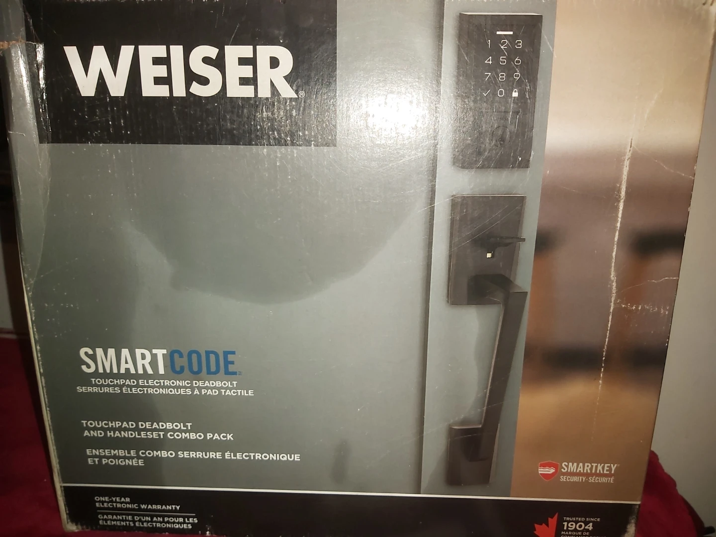 Weiser SmartCode Electronic Deadbolt and Handleset Combo Pack