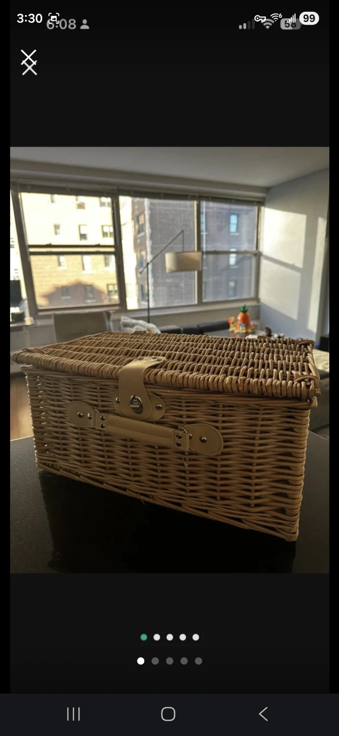 Large Wicker Picnic Basket