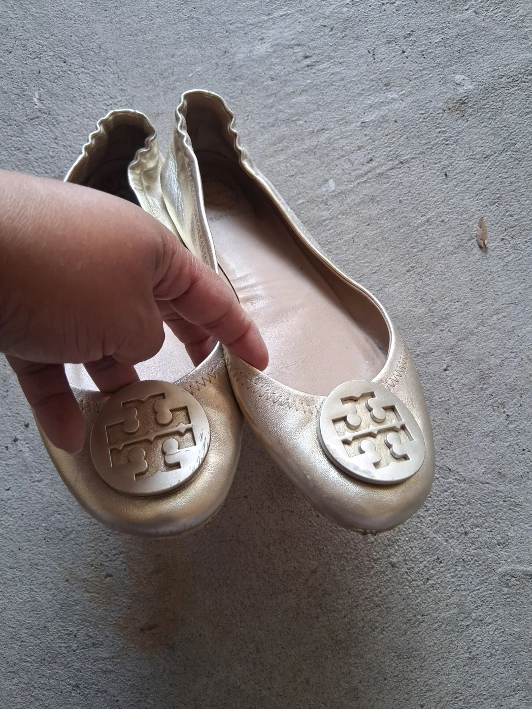 Tory Burch Women's Gold Ballet Flats - photo 2
