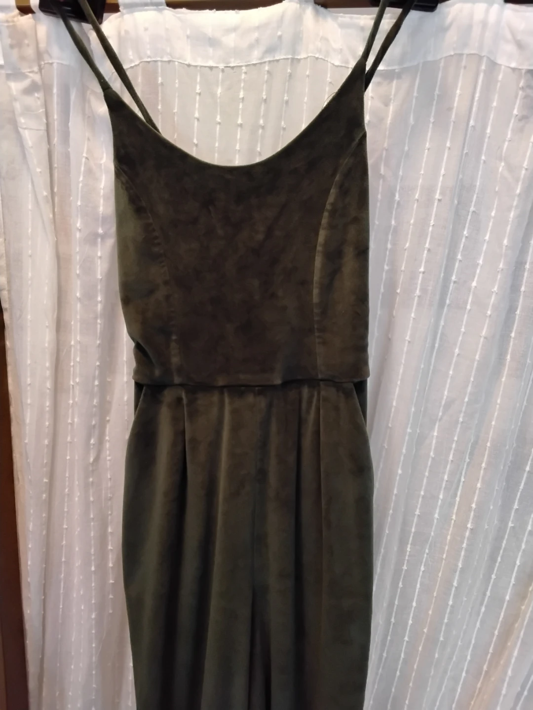 Oak + Fort Green Velvet Jumpsuit - Size S - photo 4