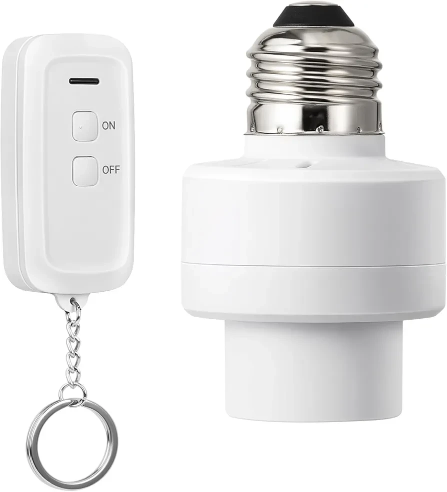 Remote Controlled Light Socket with Key Fob