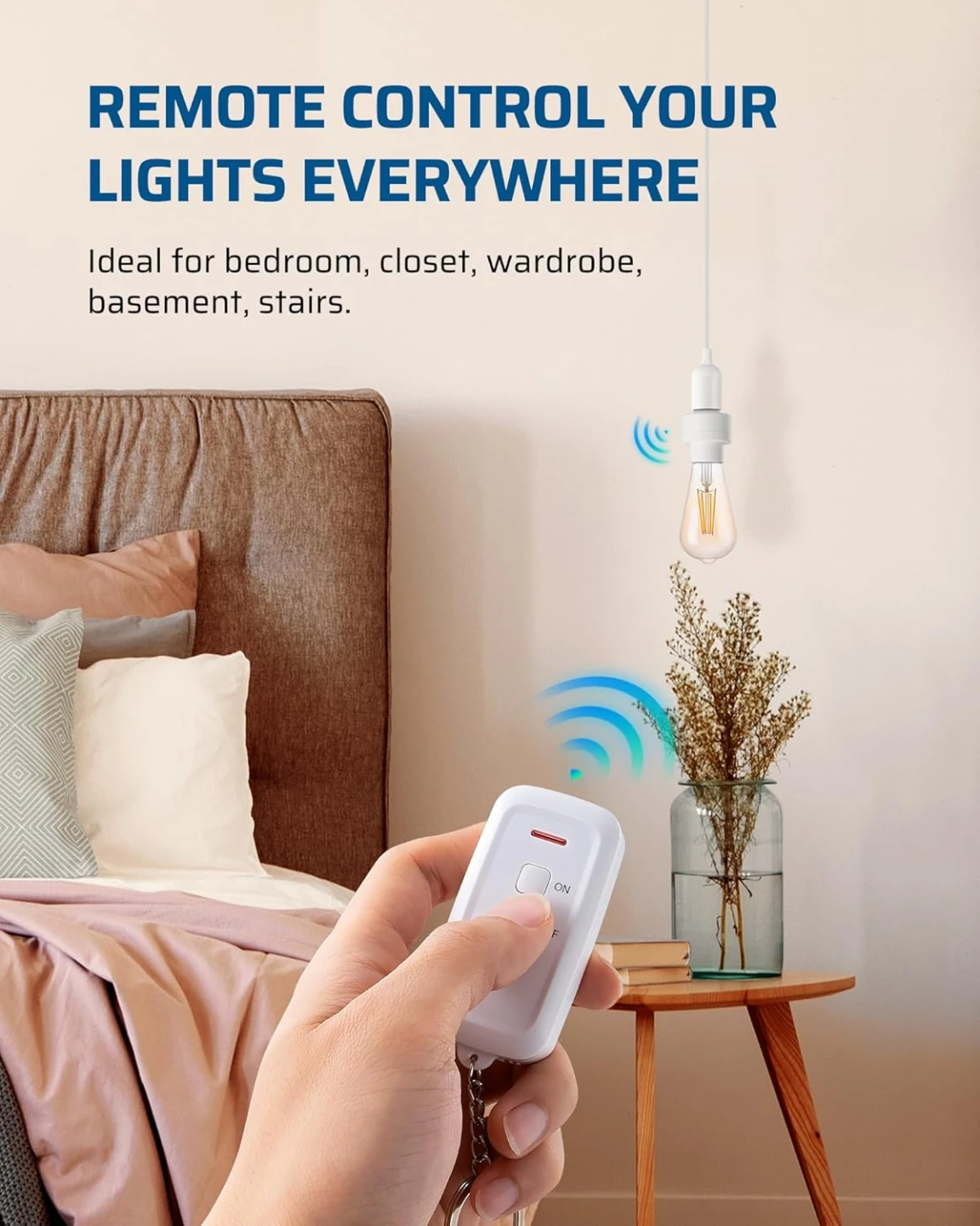 Remote Controlled Light Socket with Key Fob - photo 3