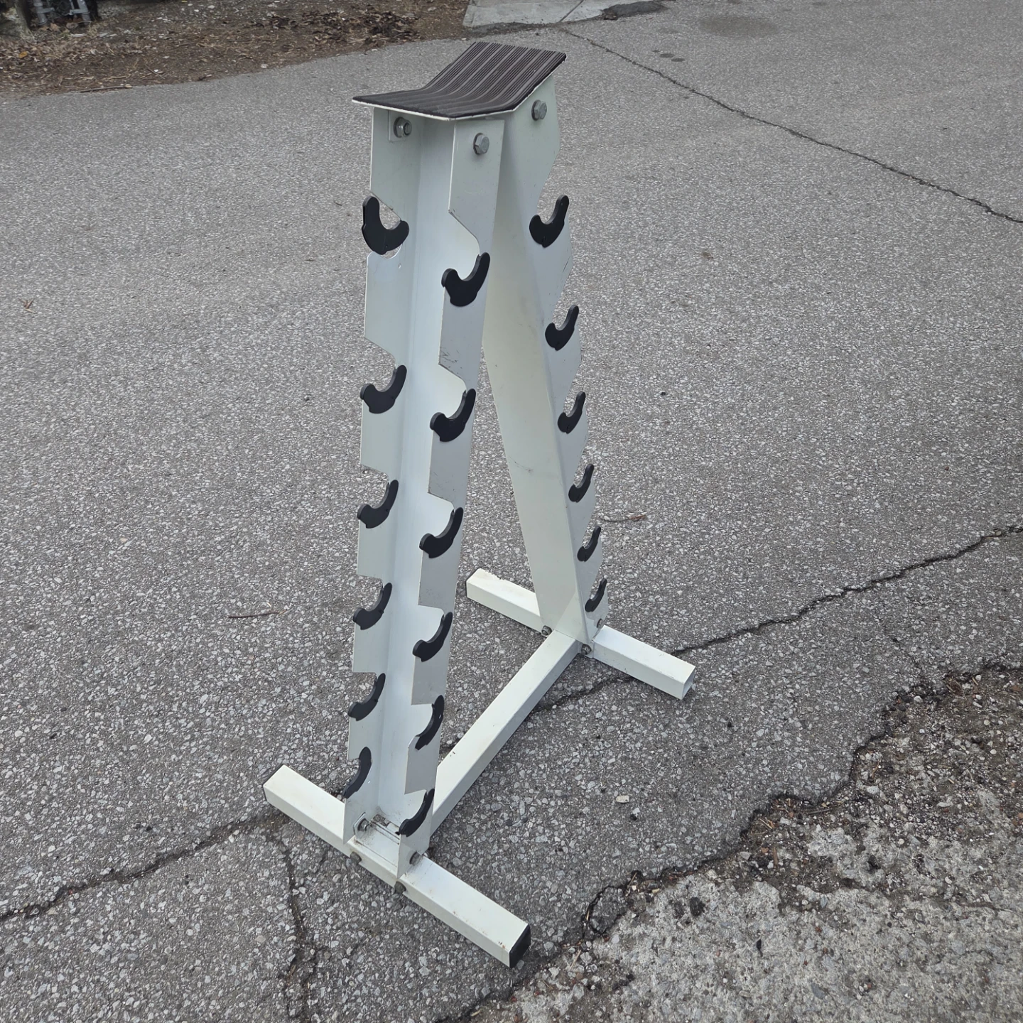 White 10-Pair Dumbbell Rack - photo 2