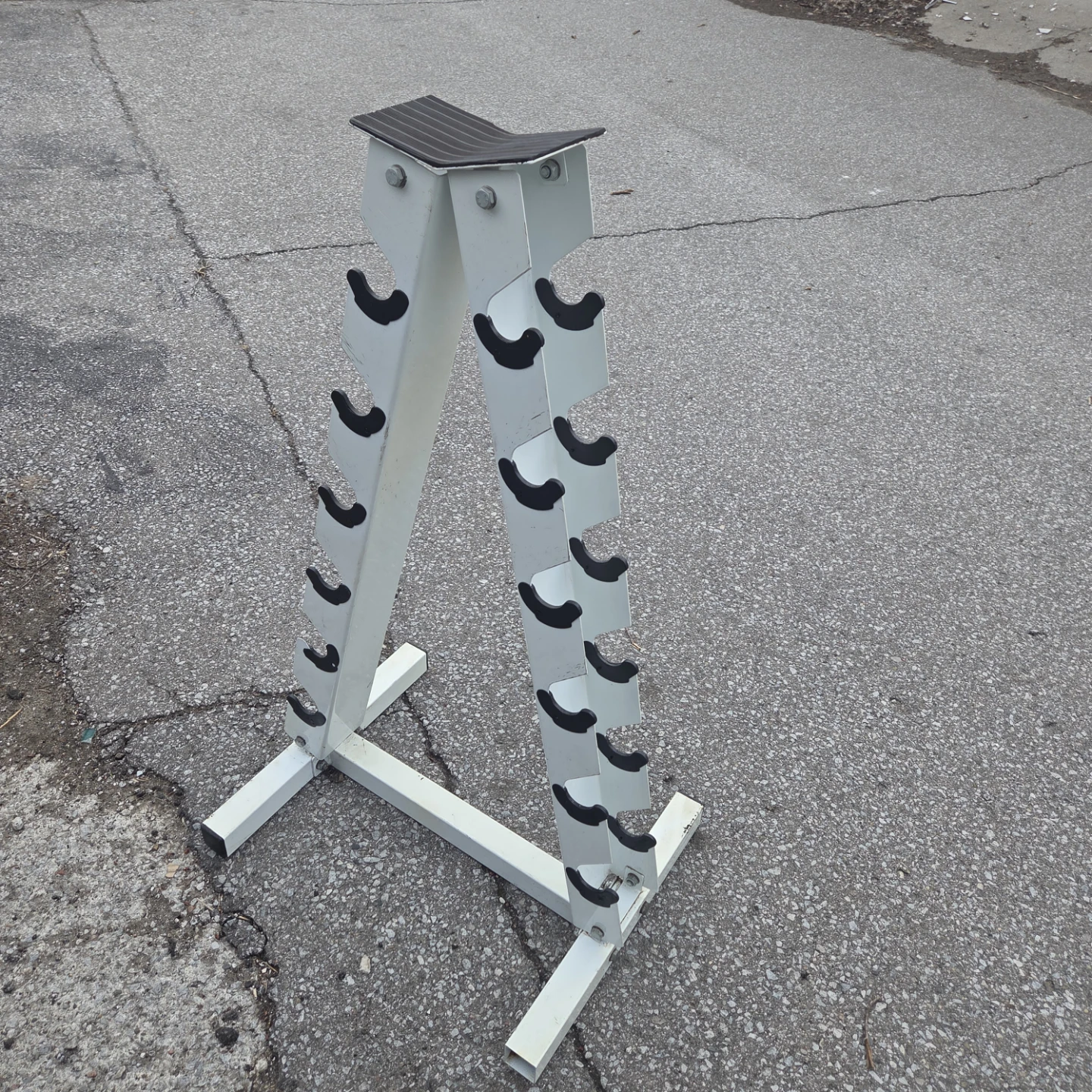 White 10-Pair Dumbbell Rack - photo 3