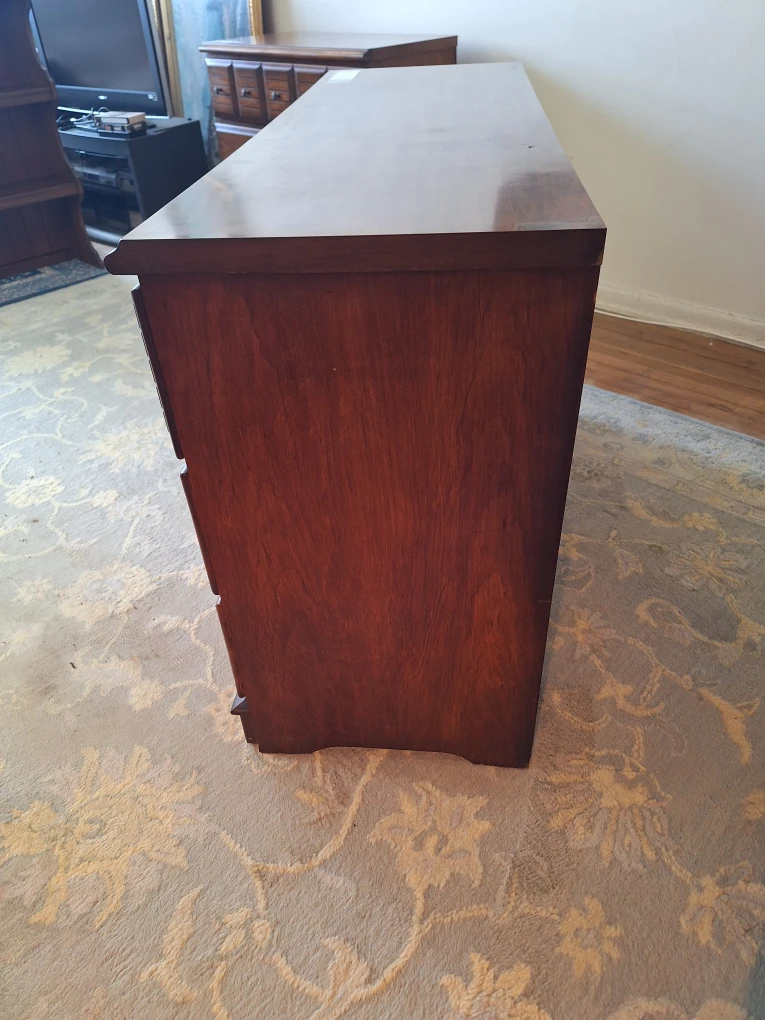 Vintage Maple Finish Wooden Dresser with 6 Drawers - photo 5