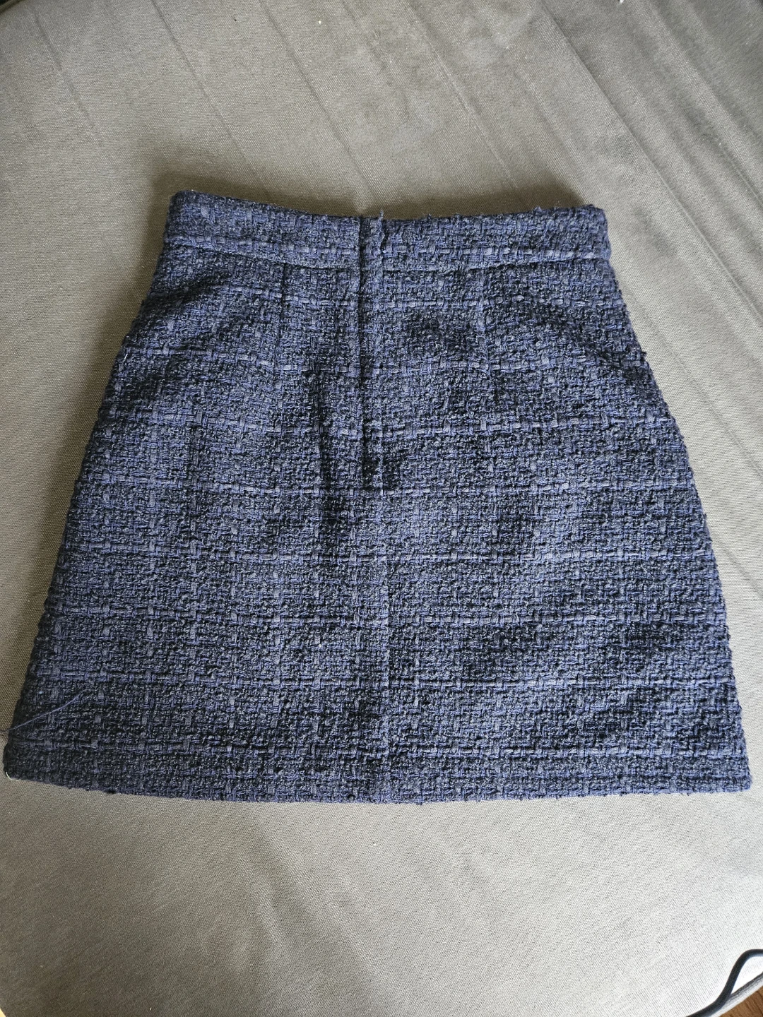 Primark Navy Tweed A-Line Skirt Size US 0 - photo 2