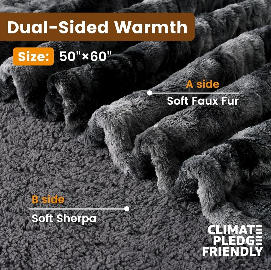 Soft Comfort Heated Blanket 50"x60" - Grey - photo 5