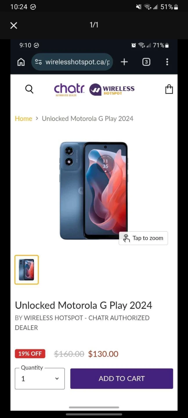 Unlocked Motorola G Play 2024