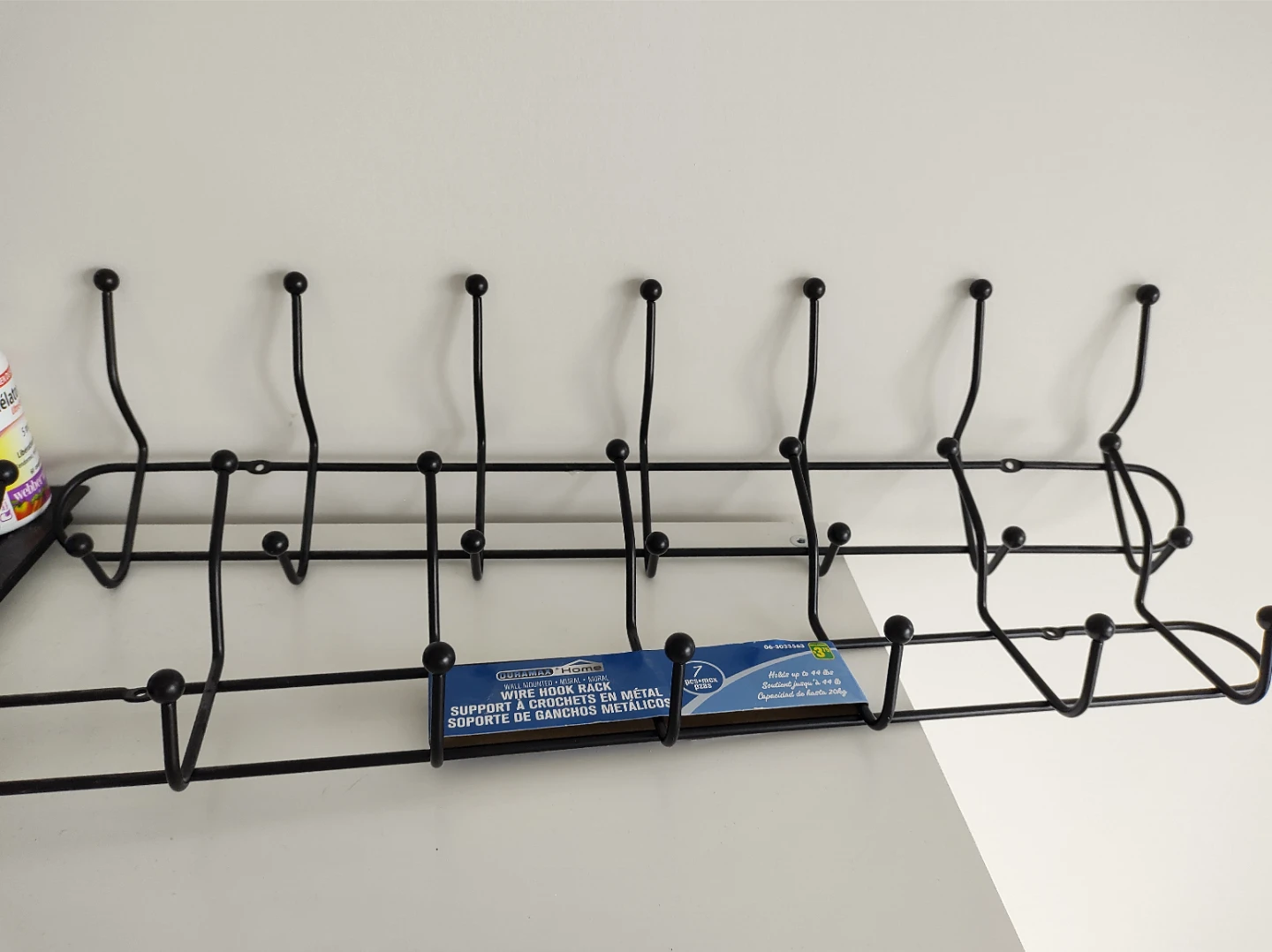 Black Wire Hook Rack - 2 - photo 2
