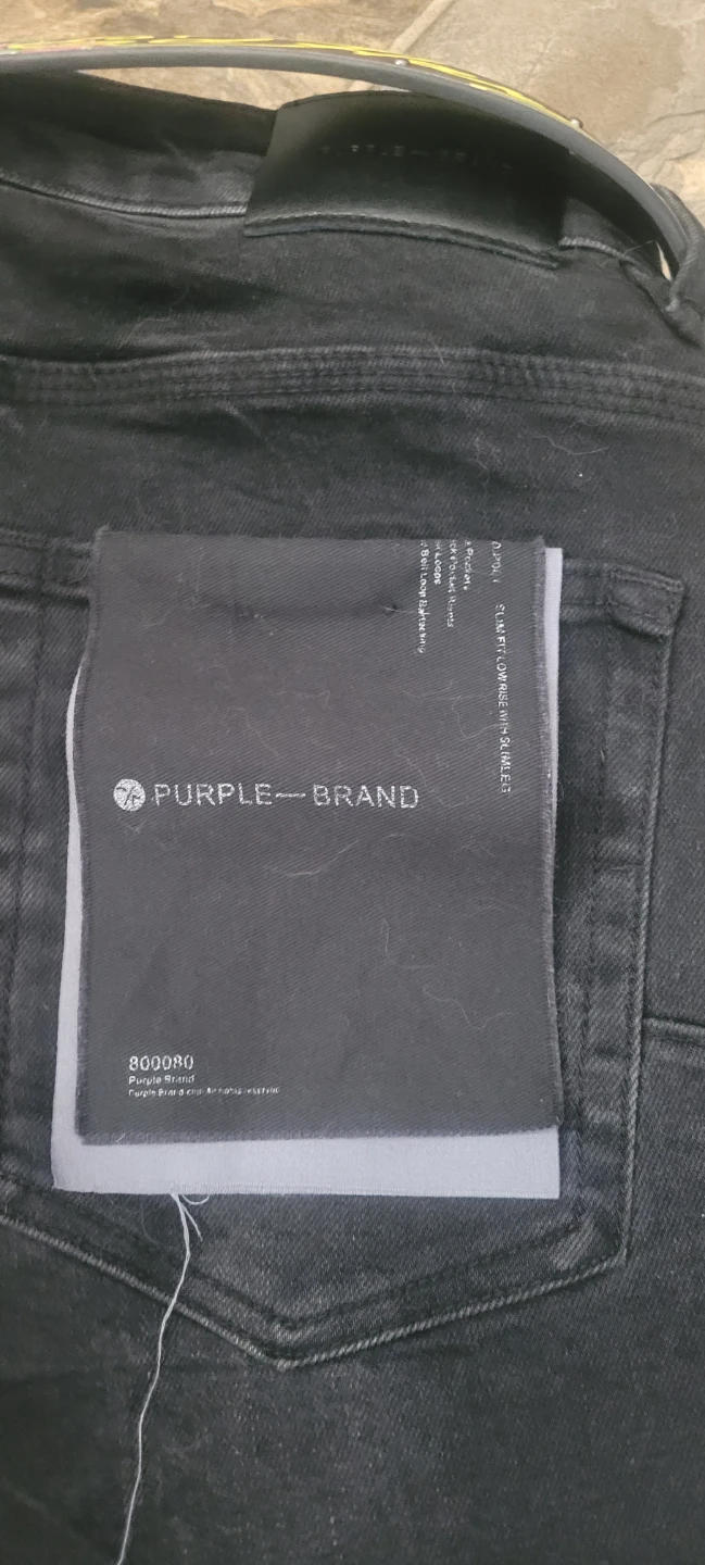 Purple Brand Black Paint Splatter Jeans Sz 30 - photo 3