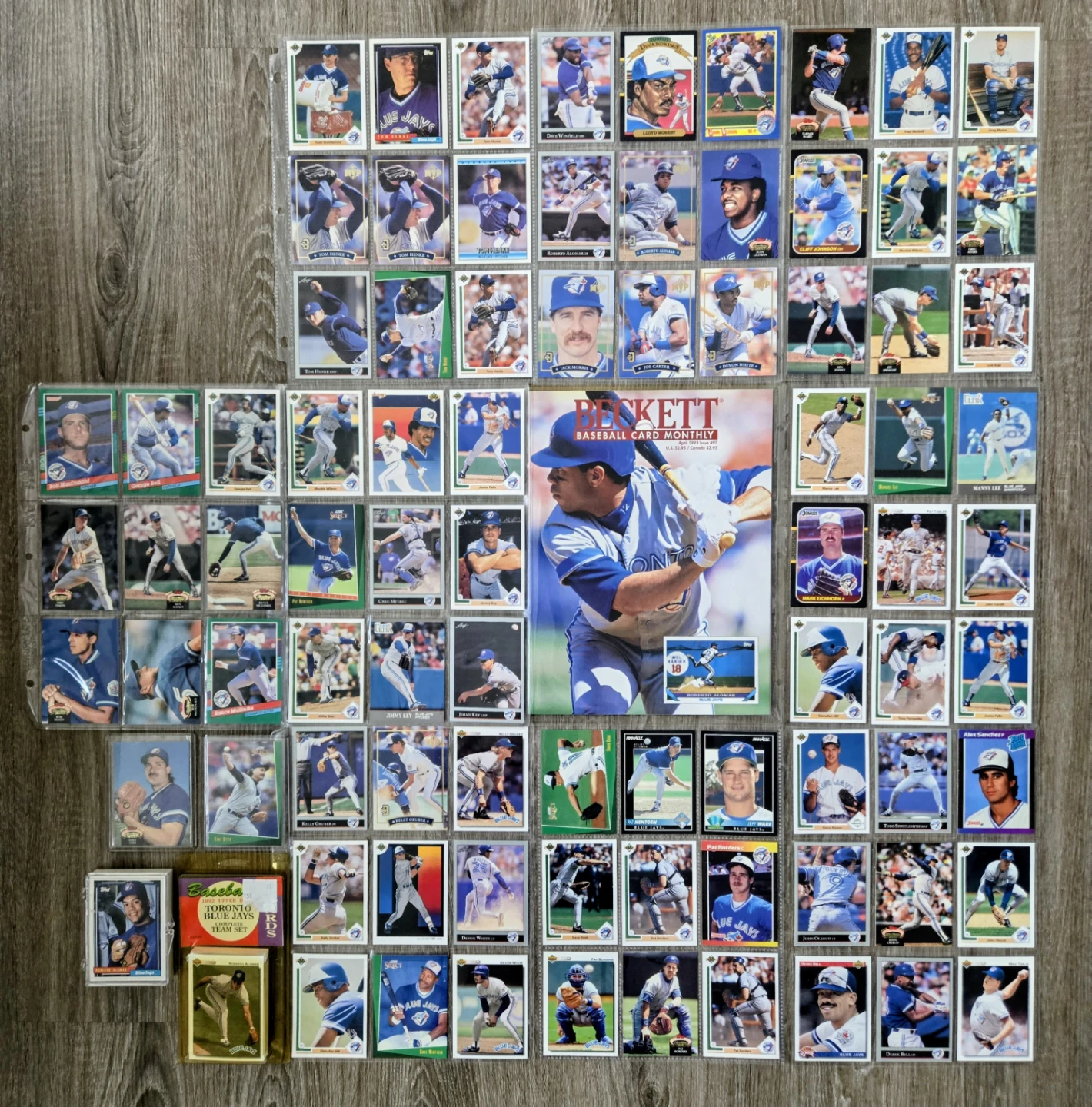 1980/90 NRMT-MT Tor. Blue Jays Cards & Alomar Beckett