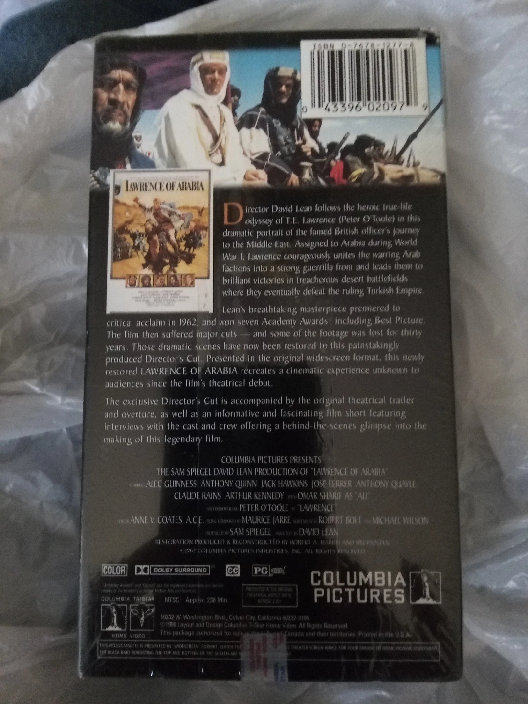 Lawrence of Arabia Widescreen VHS - photo 2