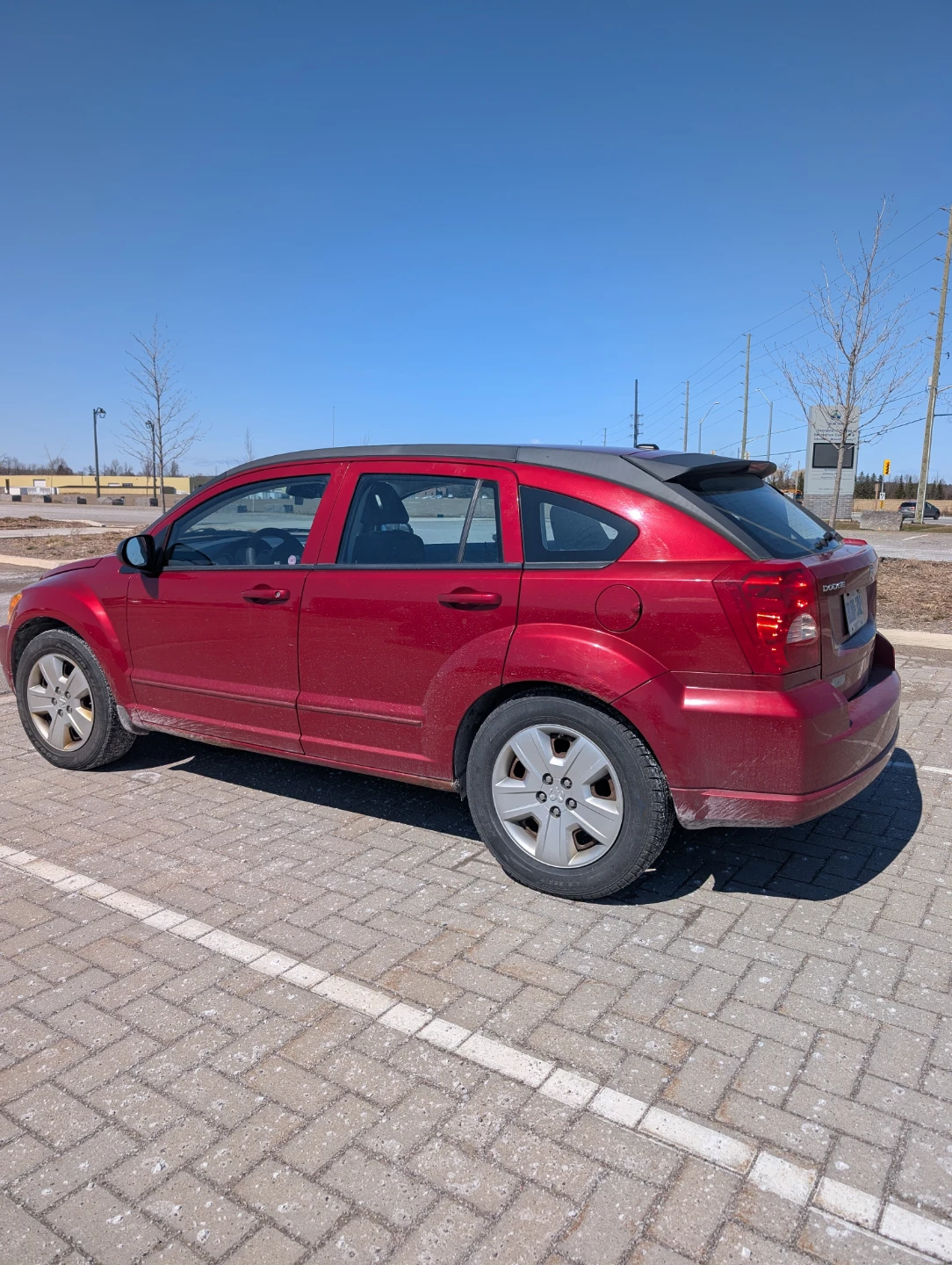 Red Dodge Caliber Hatchback