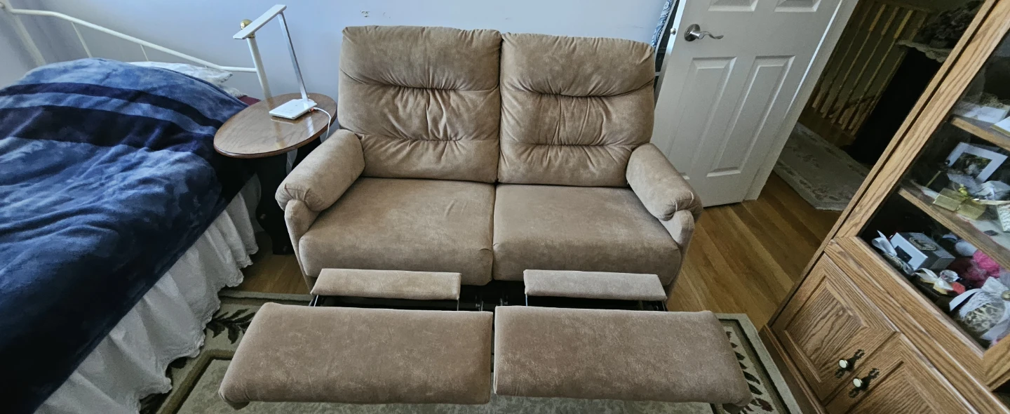 Camel Loveseat Recliner - photo 2
