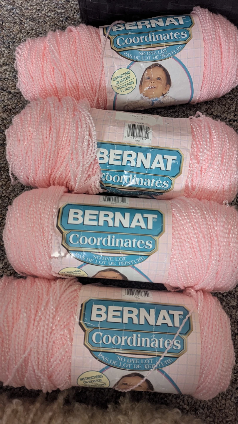 Bernat Coordinates Pink Sports Weight Yarn