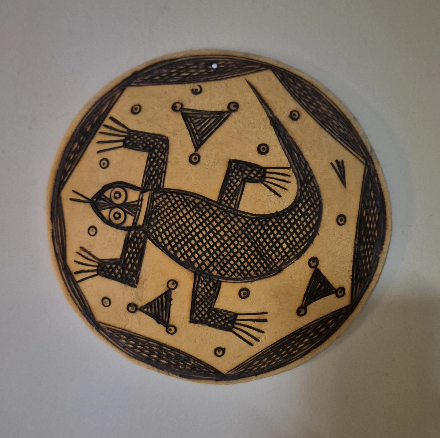 Hand-carved  Wall Art - Lizard & Bird Designs