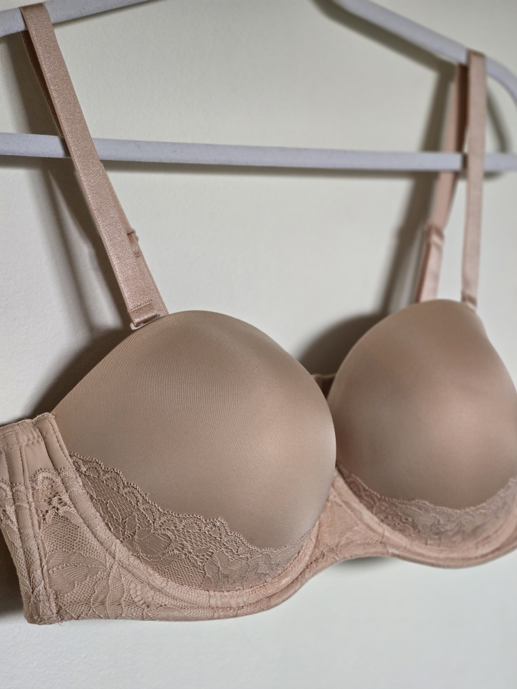 Torrid Curvy, Pushup Strapless Bra 40C in Nude