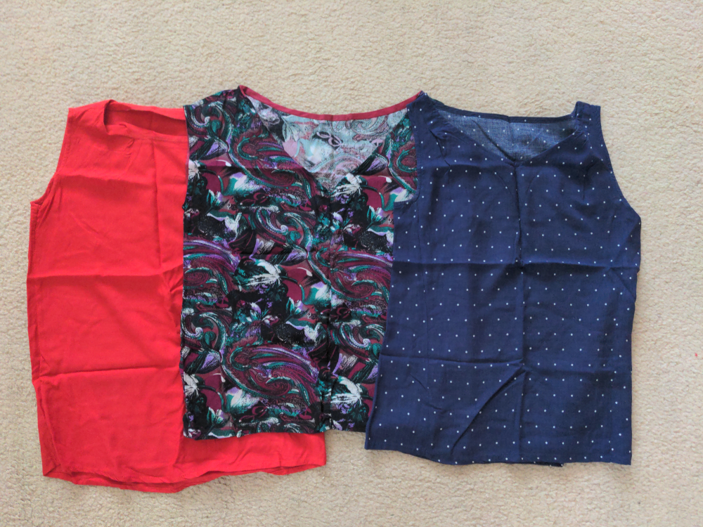 Bundle of 3 Women's Cotton Sleeveless Tops