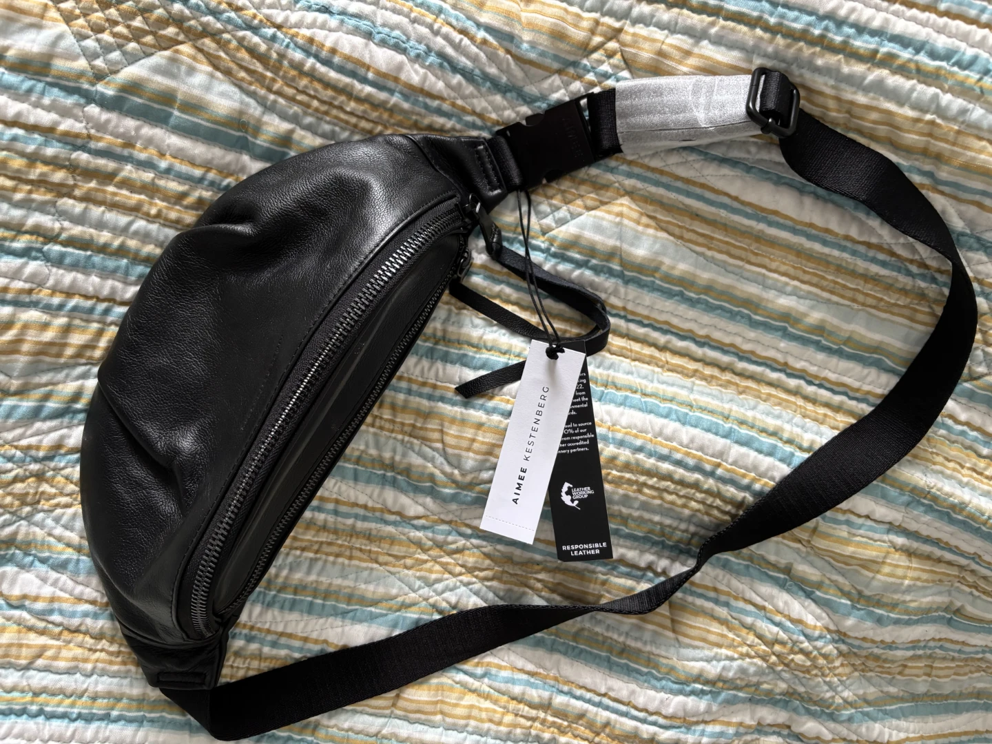 Aimee Kestenberg Black Leather Belt Bag