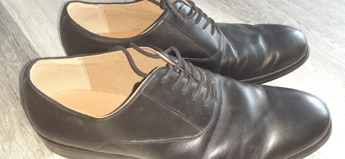 Black Leather Dress Shoes - photo 4