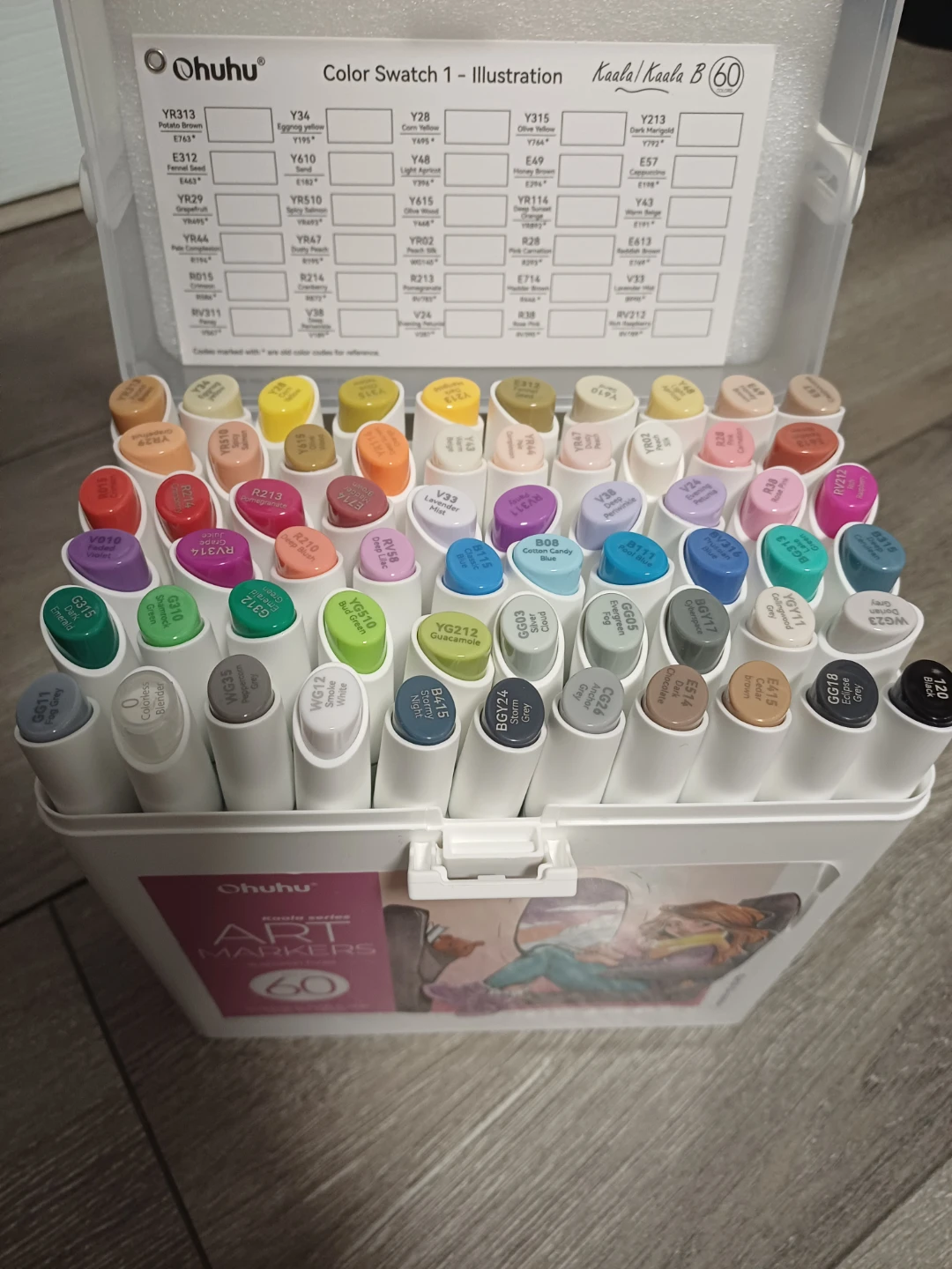 Ohuhu Kaala Series Art Markers - 60 Pack - Illustration Tones
