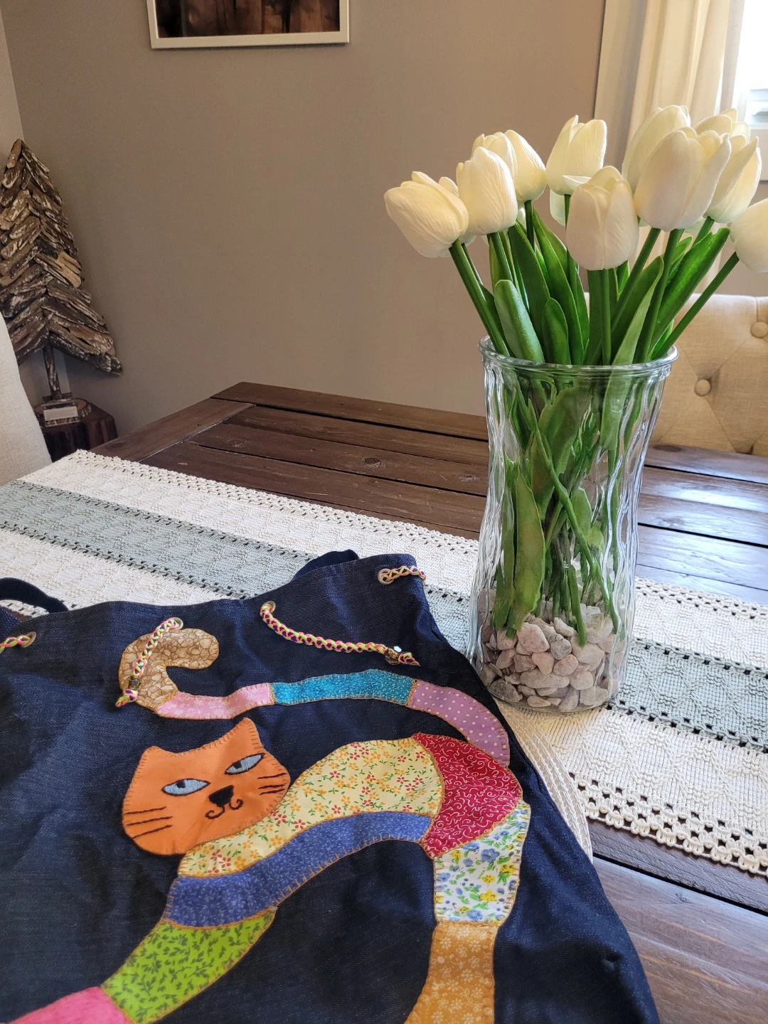 Patchwork Cat Tote Bag/Backpack - photo 3
