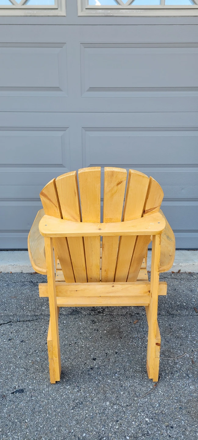 Upright Muskoka chair assembled and stained - photo 3