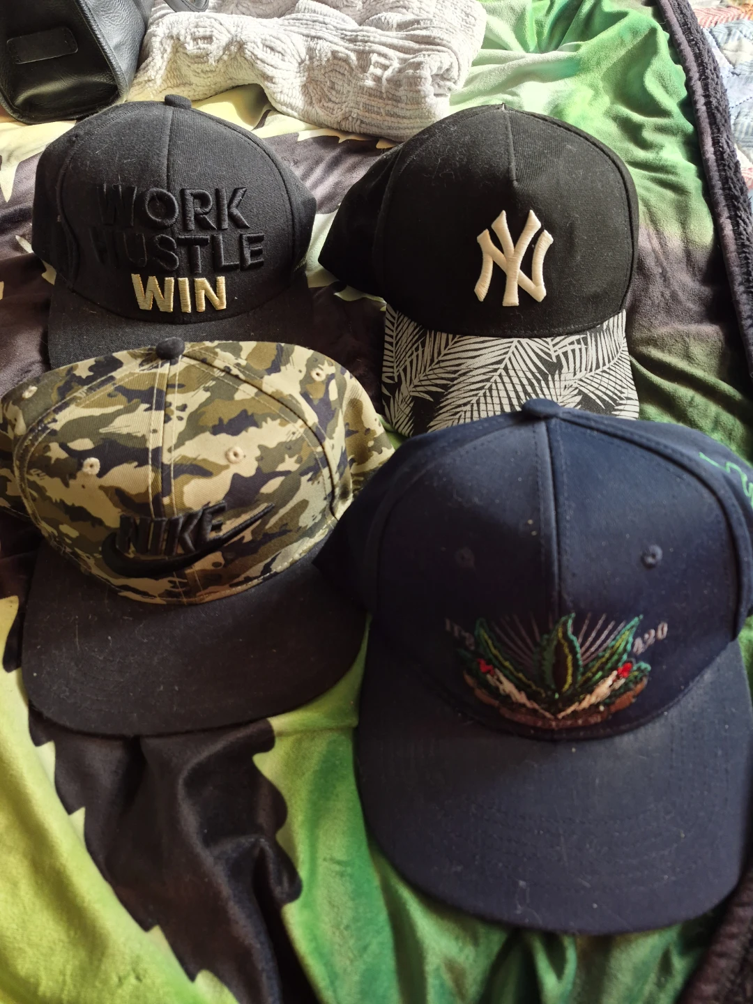 Lot of 4 Baseball Caps