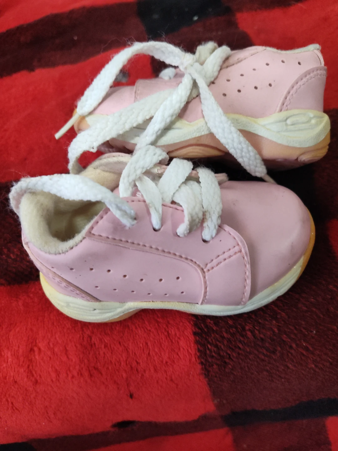 Pink Baby Sneakers with Laces🌱 - photo 2