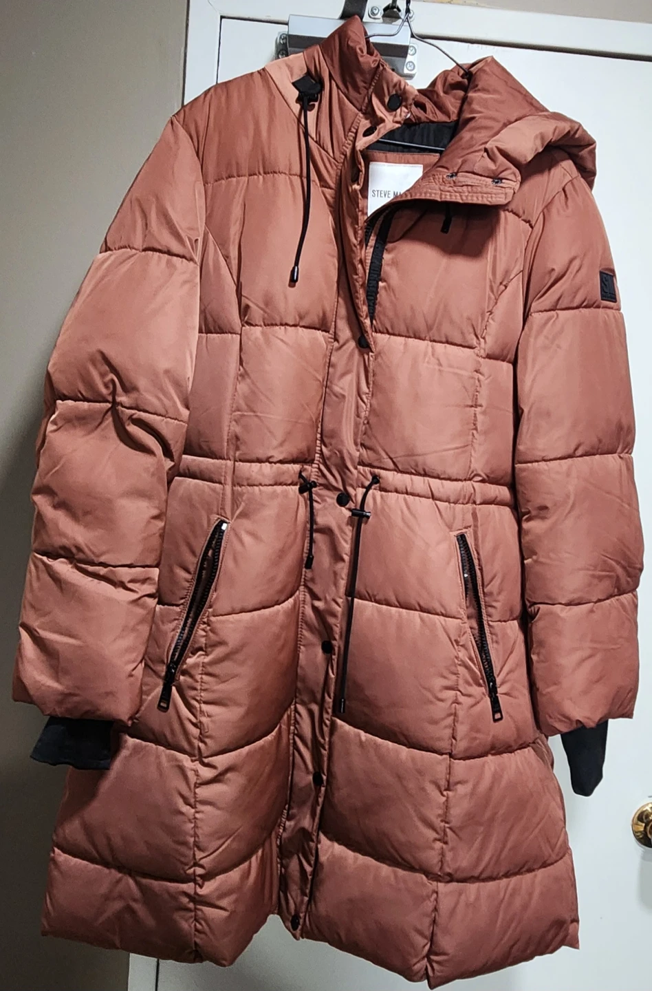 Steve Madden Puffer Coat - Rose Gold