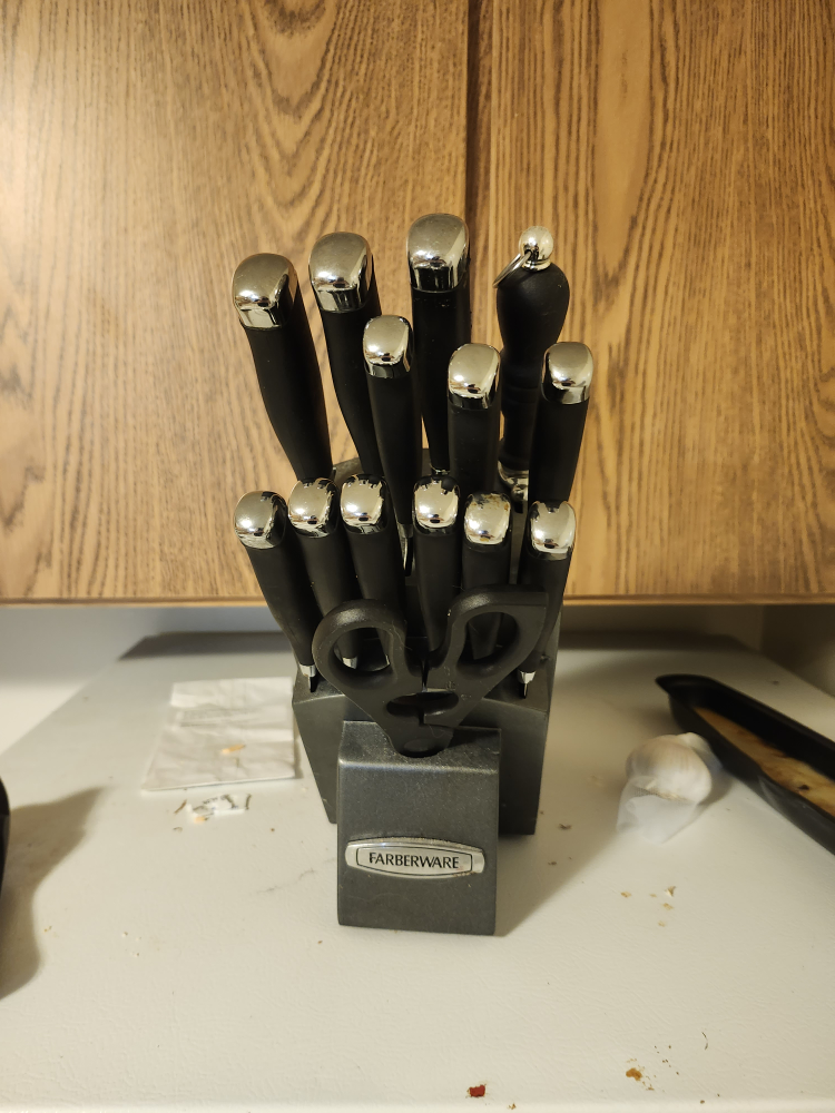 Farberware Knife Set with Block and Shears