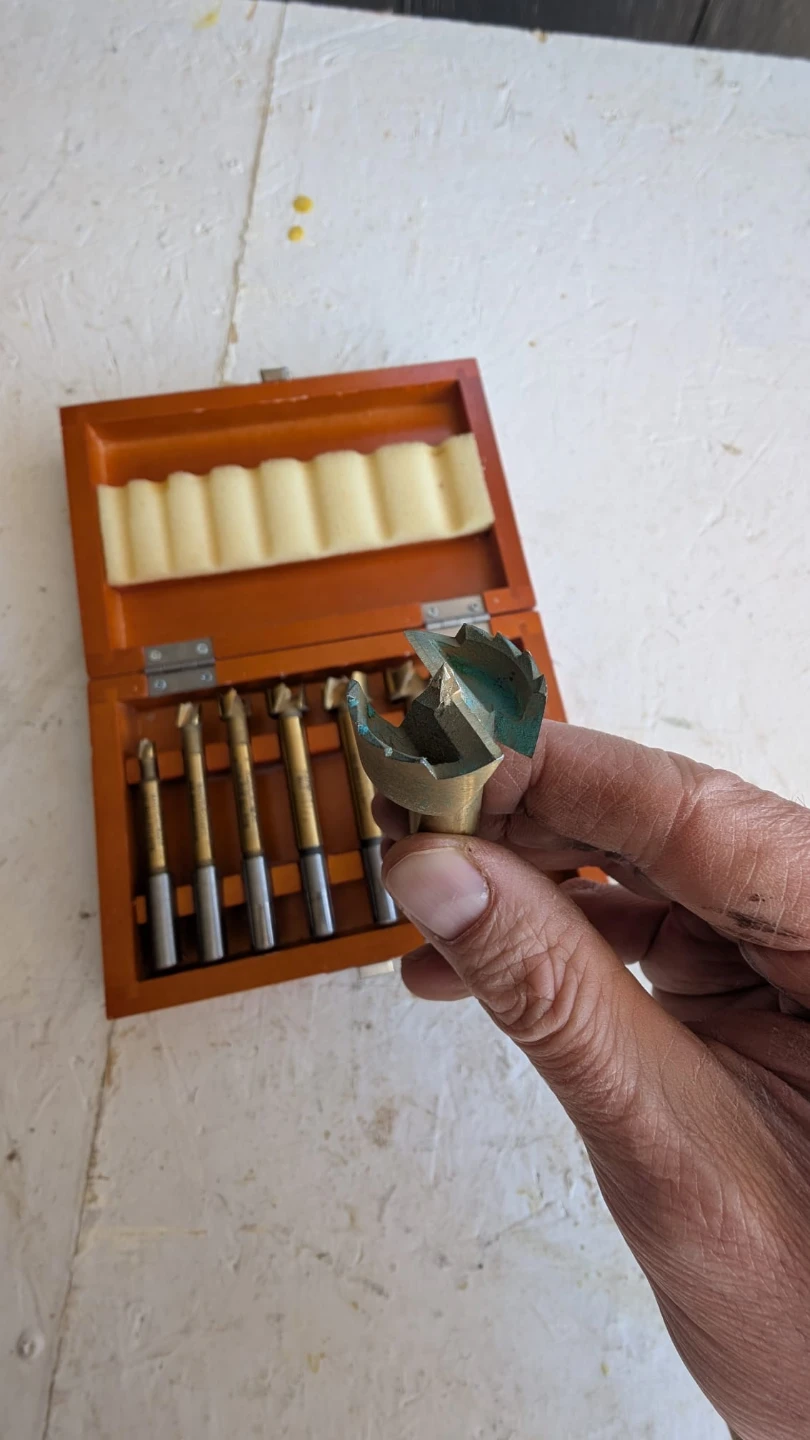 Set of Forstner Bits in Wooden Case - photo 2