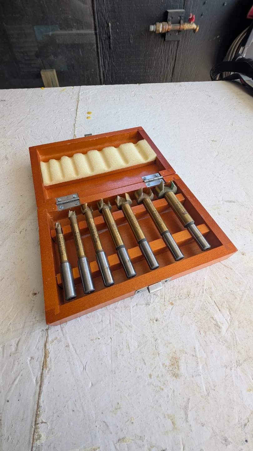 Set of Forstner Bits in Wooden Case - photo 4