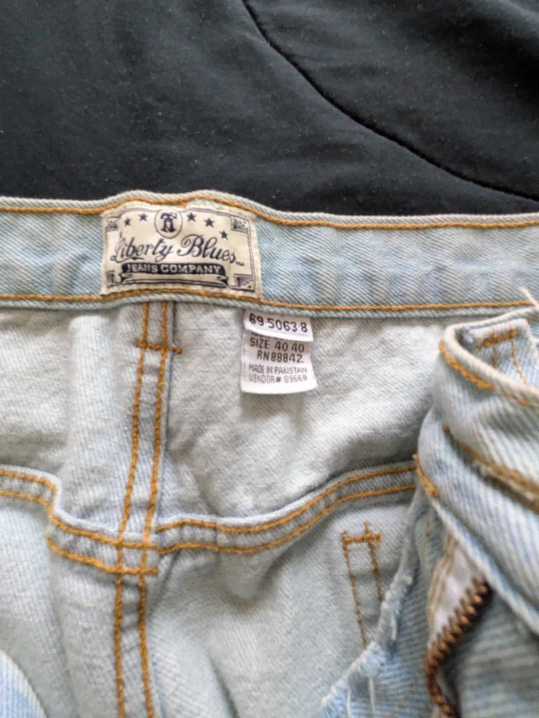 Light Wash Denim Jeans Xtra Wide Leg - photo 2