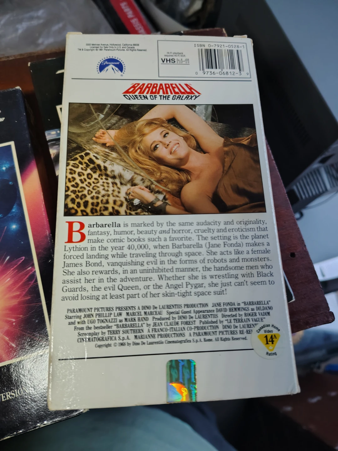 Rare Barbarella vhs 1991 - photo 2