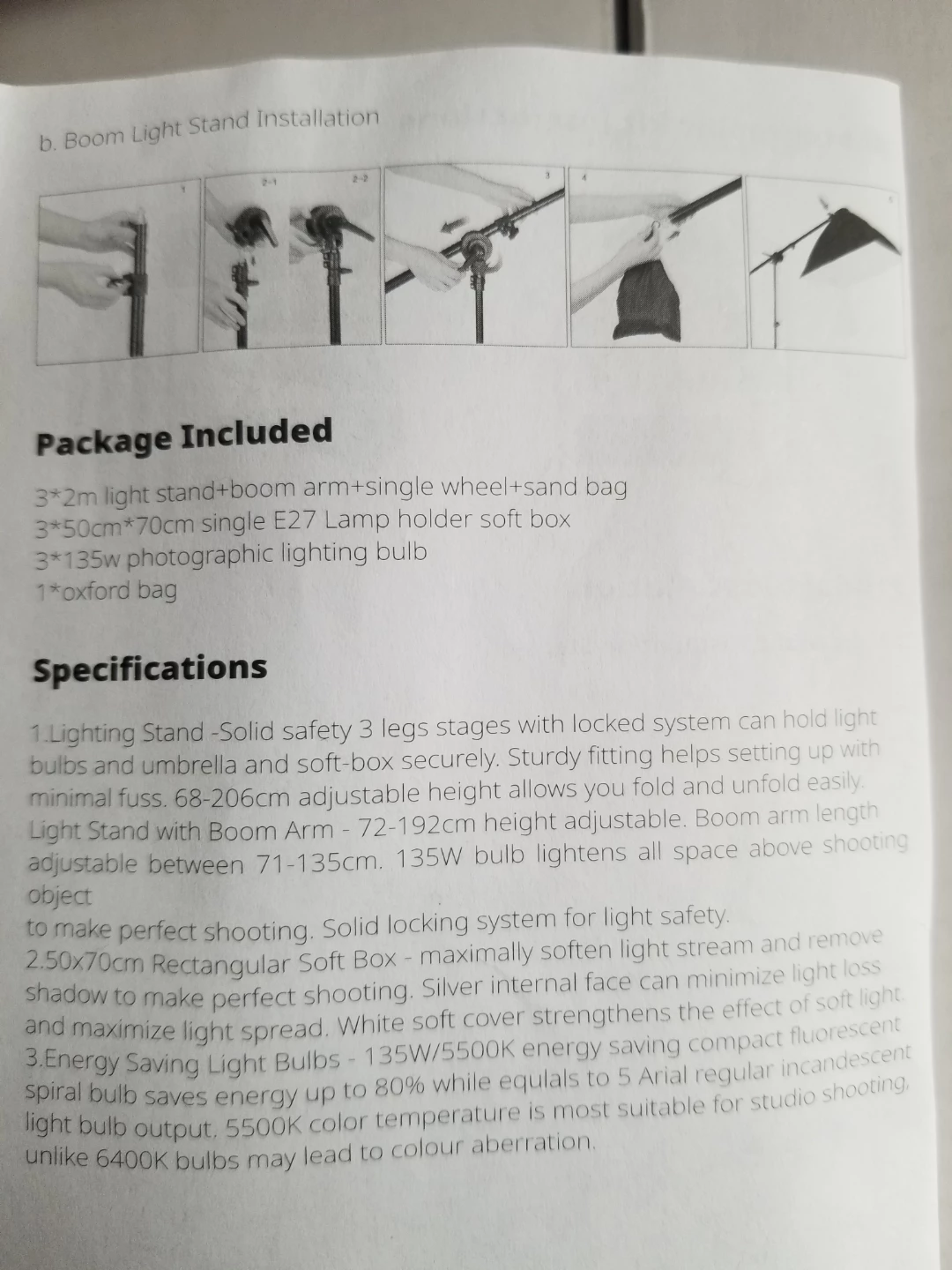 CRAPHY CPS-001 Photo Studio LED Continuous Lighting Kit - photo 5