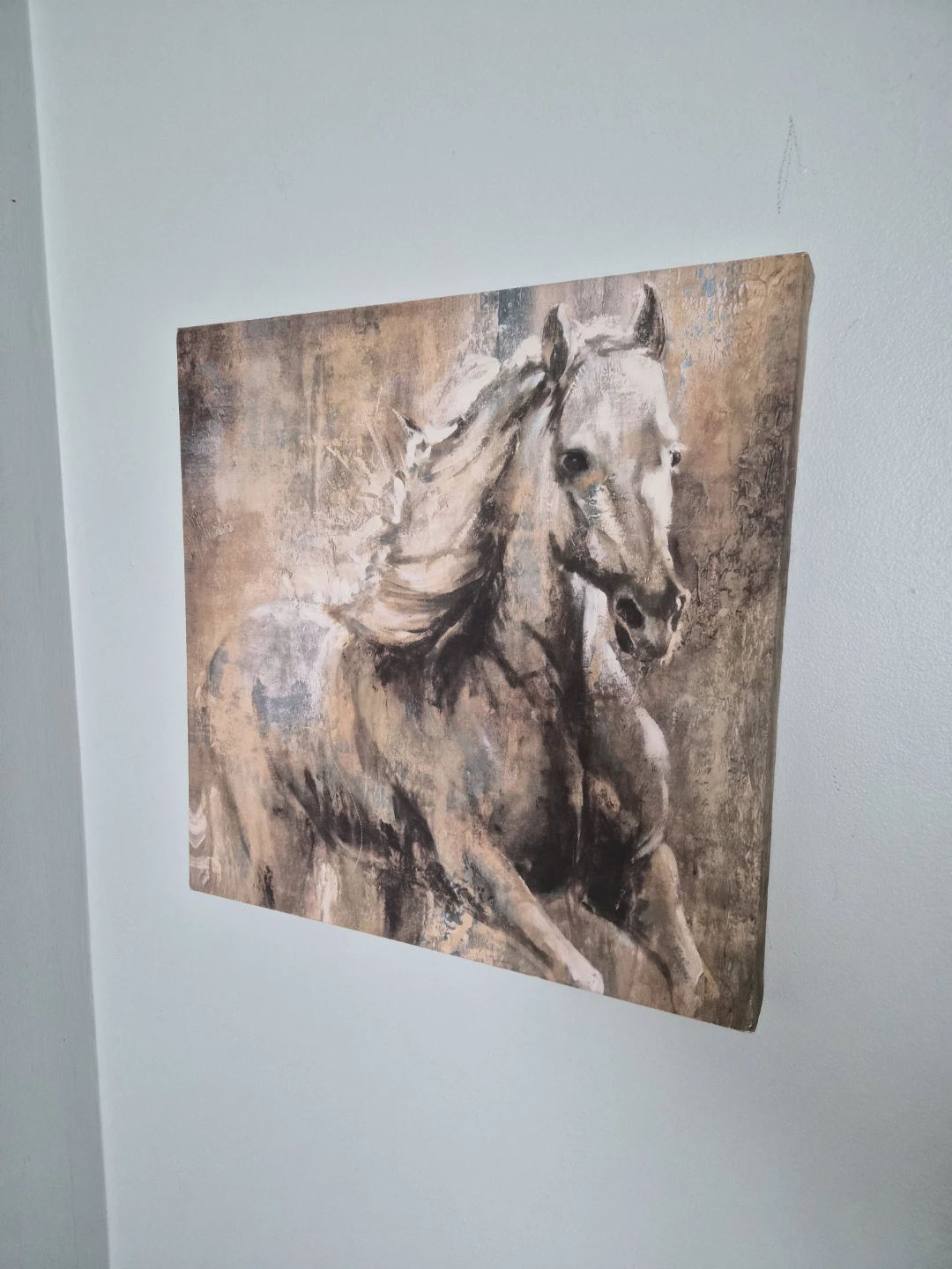 Abstract Horse Canvas Wall Art - Set of 2