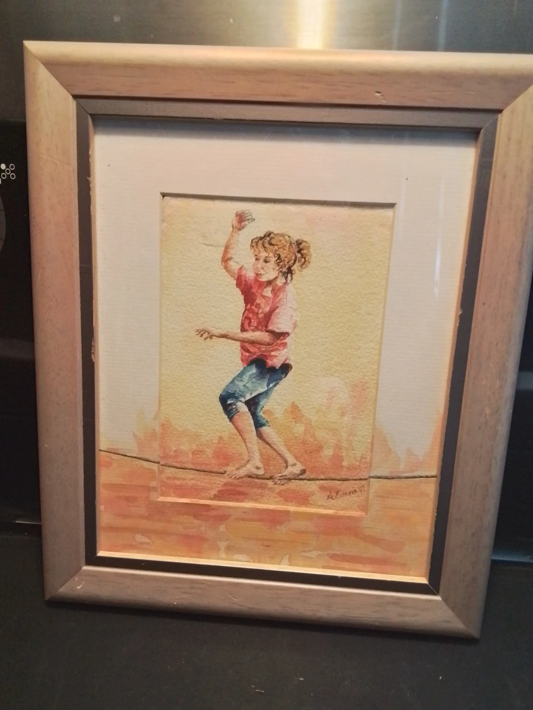 watercolor painting on paper by English Artist A.E. Evans 1907