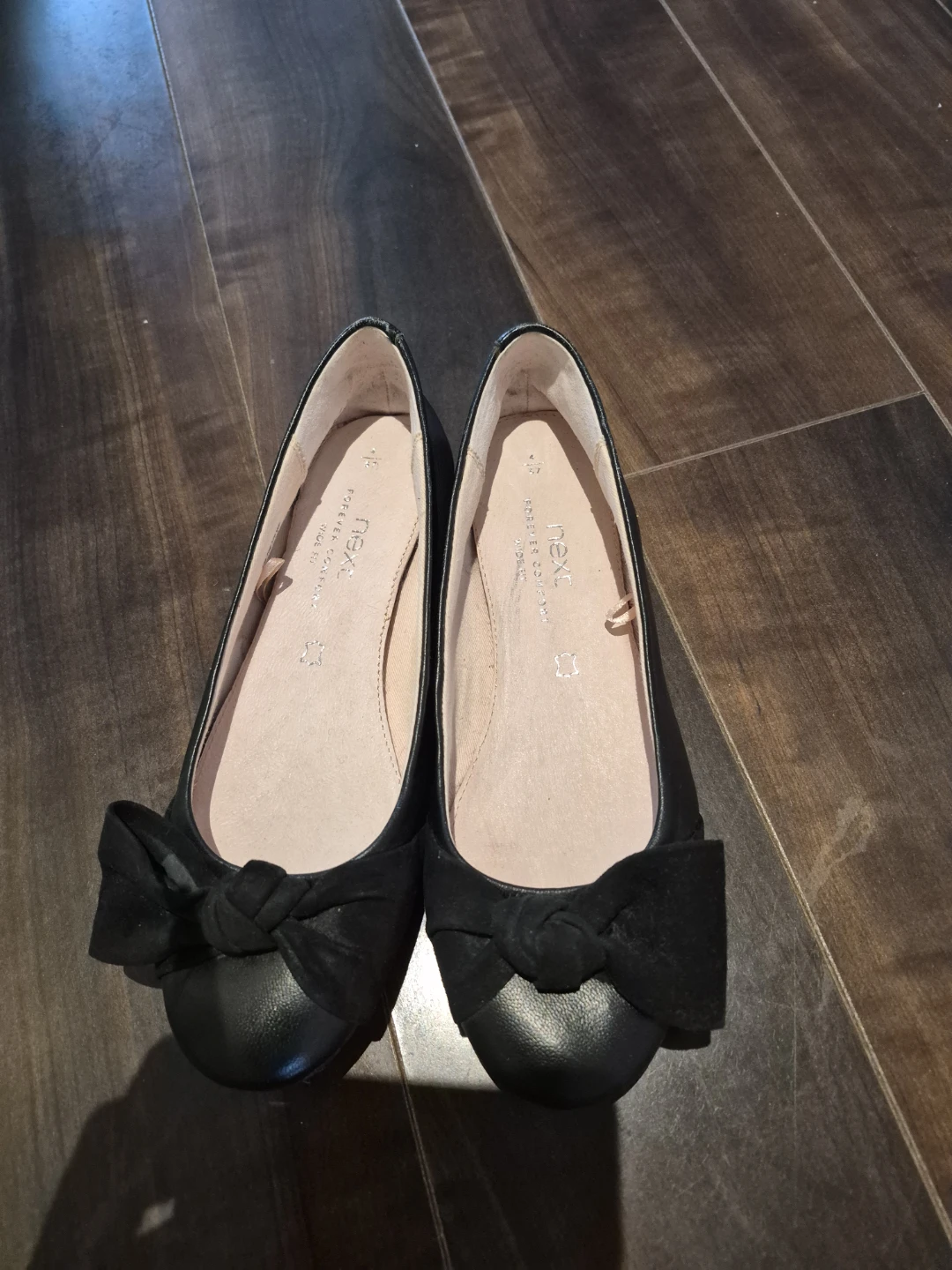 Next Black Ballet Flats Size 4/37( US SIZE 7) - photo 3