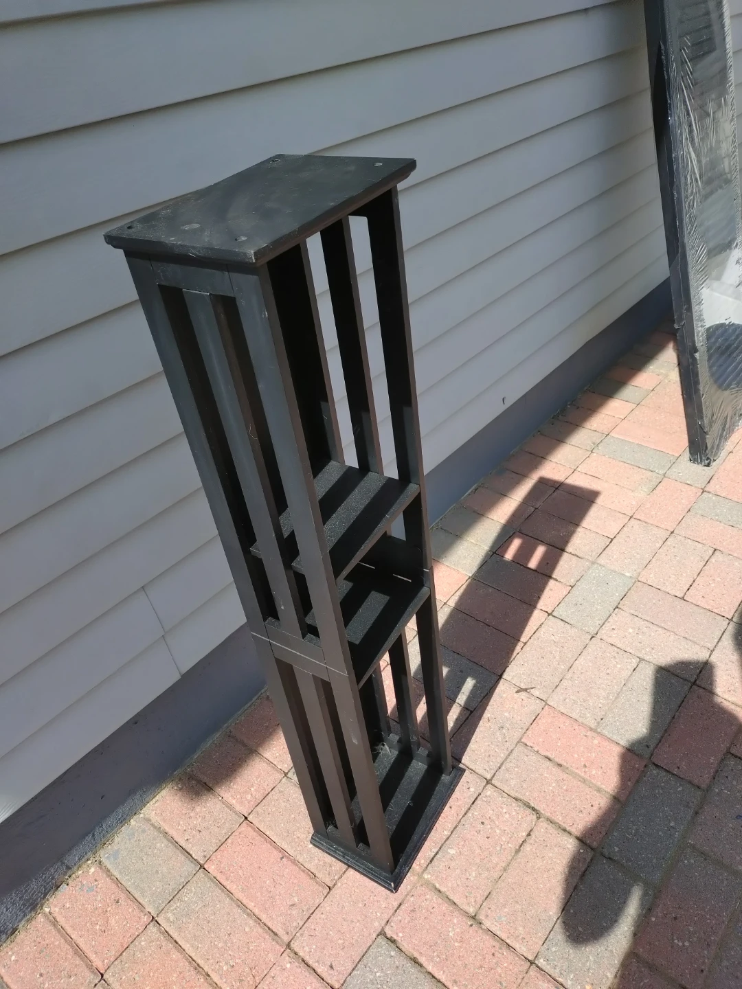 Black narrow shelf unit - photo 2
