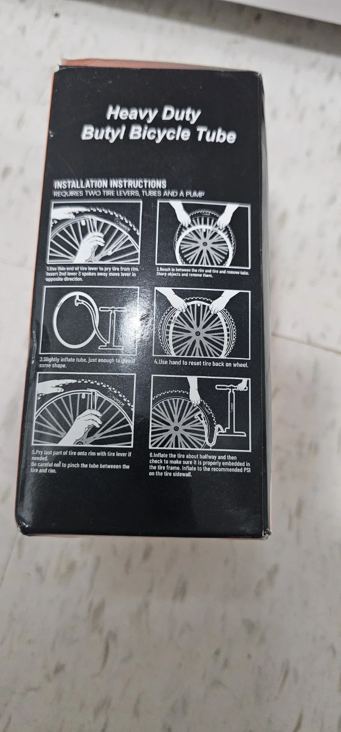 YunS&M Heavy Duty Butyl Rubber Bicycle Inner Tube 20x4.0/4.5 AV - photo 2